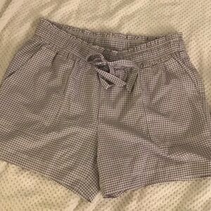 Soho Black and White Checkered Women's Shorts